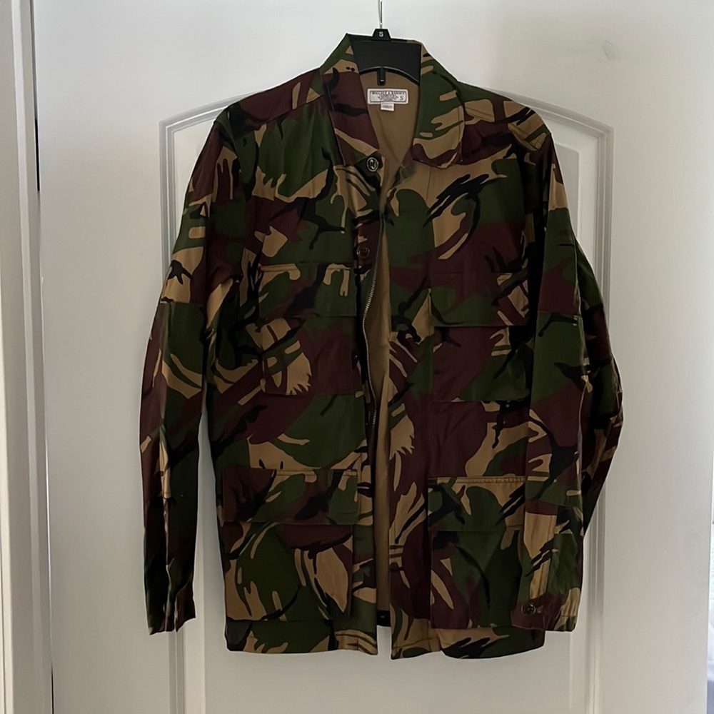 J Crew Wallace & Barnes Military Camo Jacket Size Small